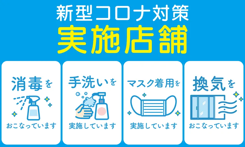 感染対策実施中